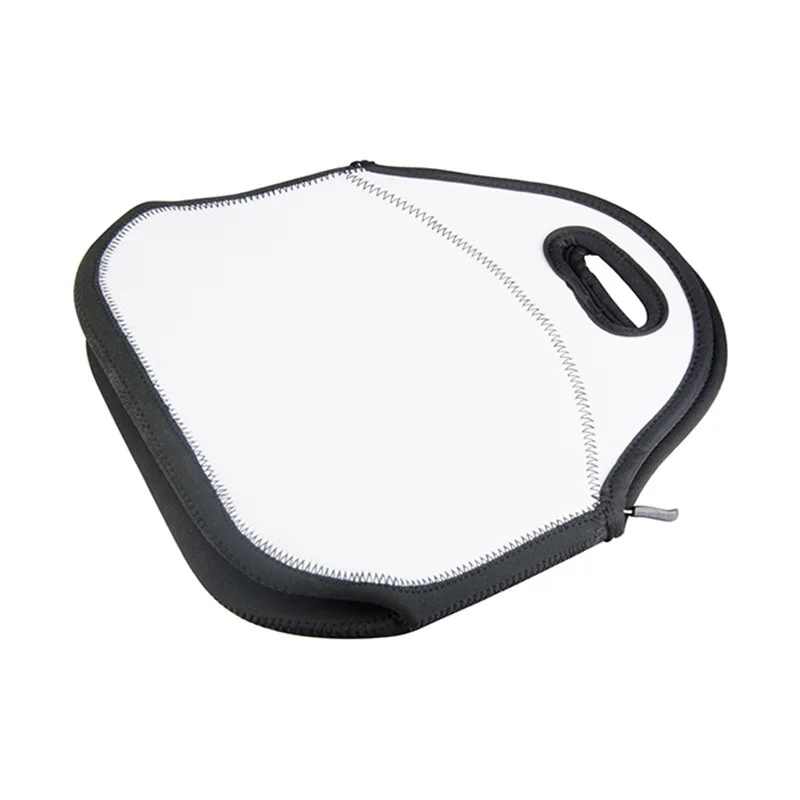 Wholesale custom logo students kids waterproof promotion neoprene lunch cooler bags white sublimation blanks lunch tote bags