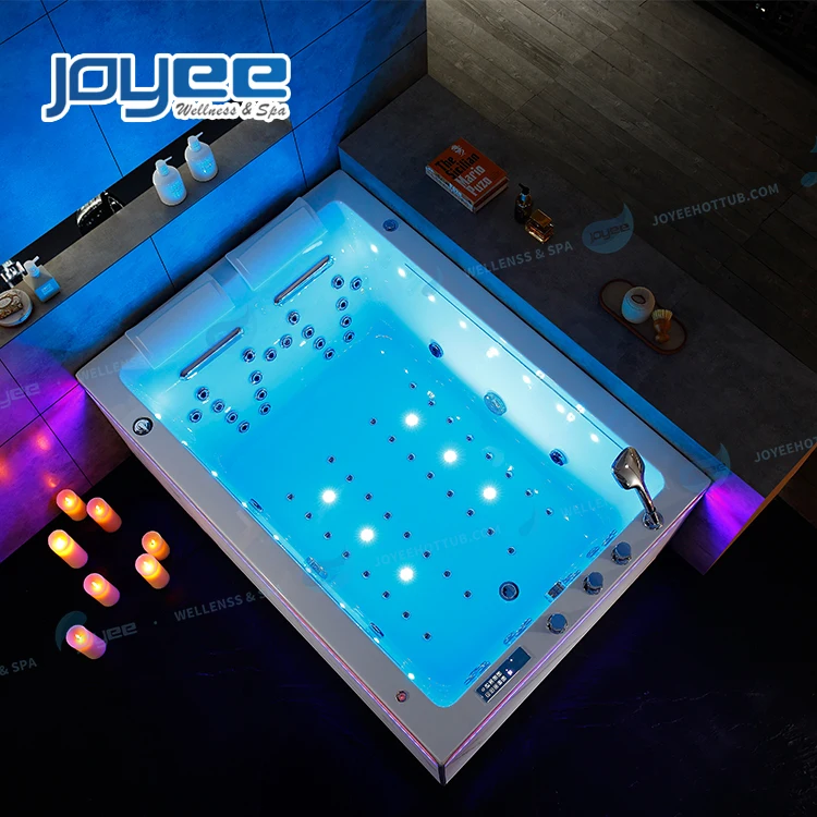 Массажная угловая функциональная акриловая ванна JOYEE 2 человека пара портативная гидромассажная Ванна для спа-массажа Современная