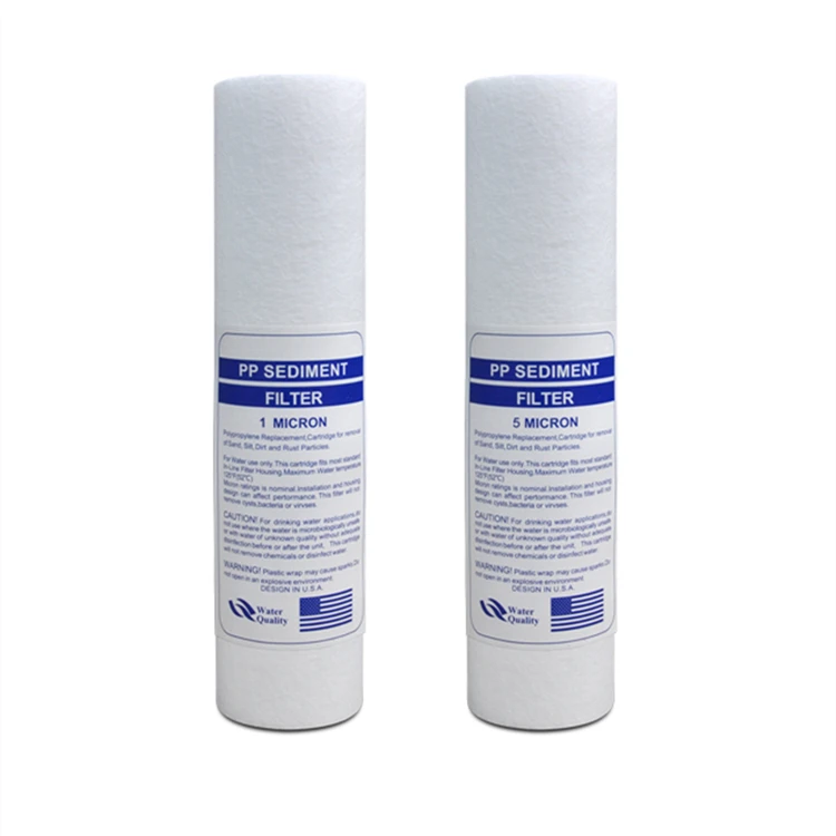 PP Filter Cartridge 1/5 Micron Absolute Water Melt Blown Cotton Sediment Filter Cartridge 10/20/30/40 inch