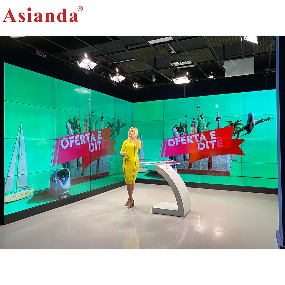 Производитель для рекламы 55 дюймов 4x4 3x3 ЖК-экран, ЖК-экран не сенсорный экран видеостены контроллер экран киоска