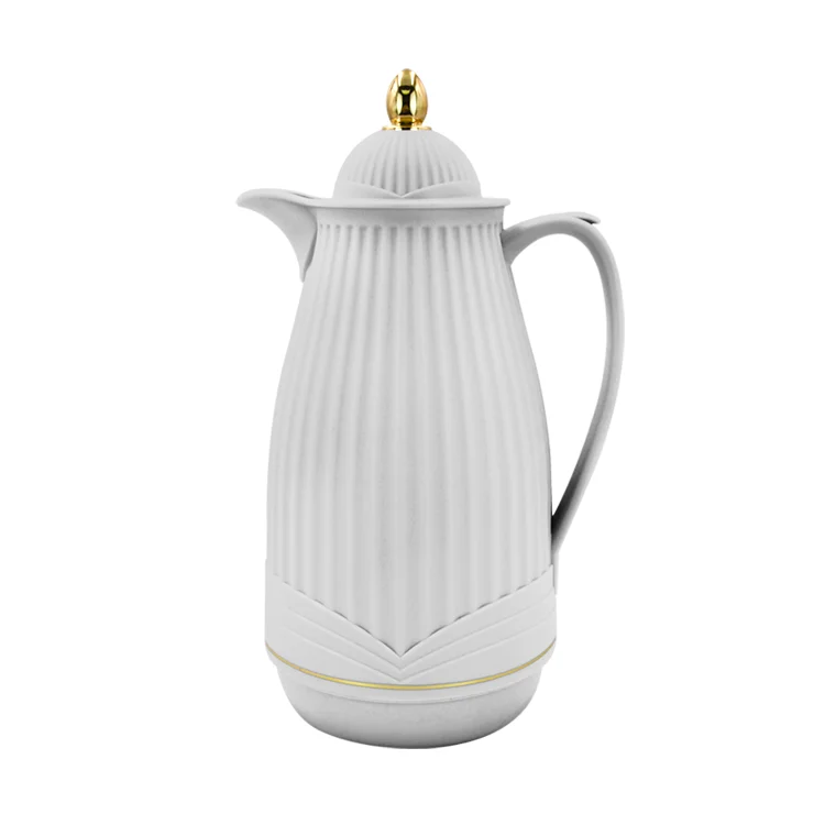 Wholesale 950ml glass refill plastic hot cold tea water thermos thermal dallah vacuum arabic coffee pot