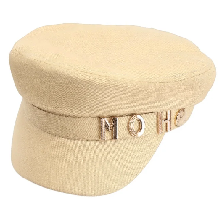 Fashion lady beret sheer militaire shining us army black cotton beret hat men military beret