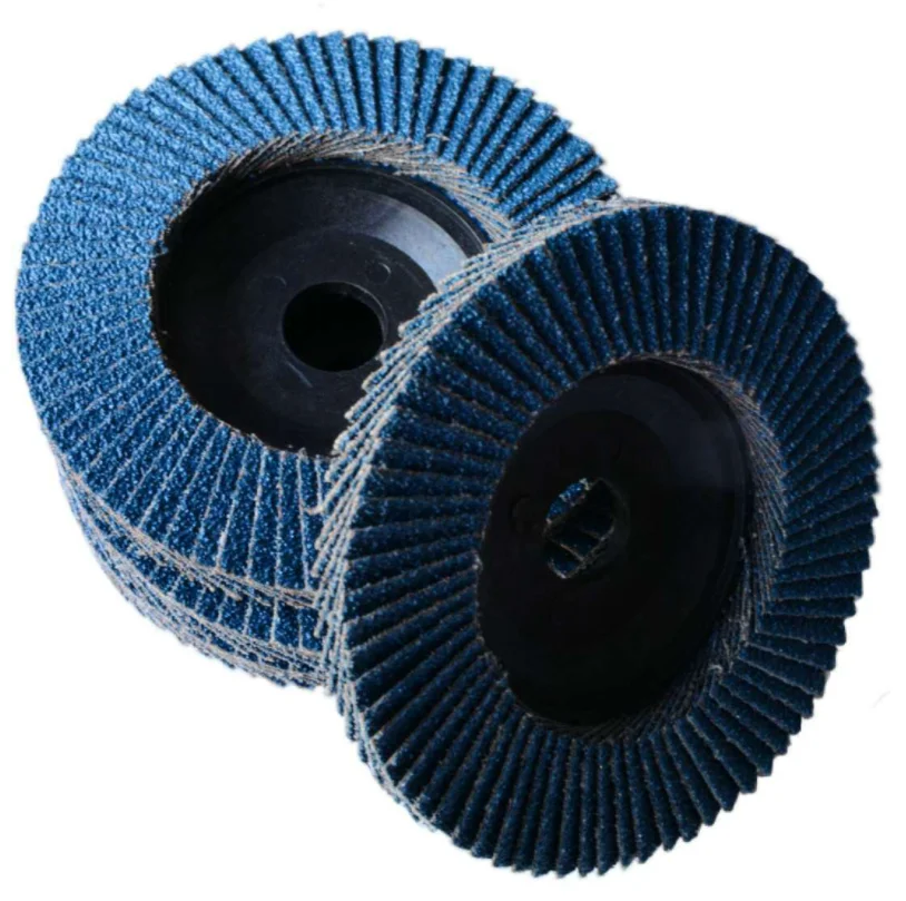 115 mm blue Zirconia Flap Disc Abrasive Flap Disk With Fiberglass Backing
