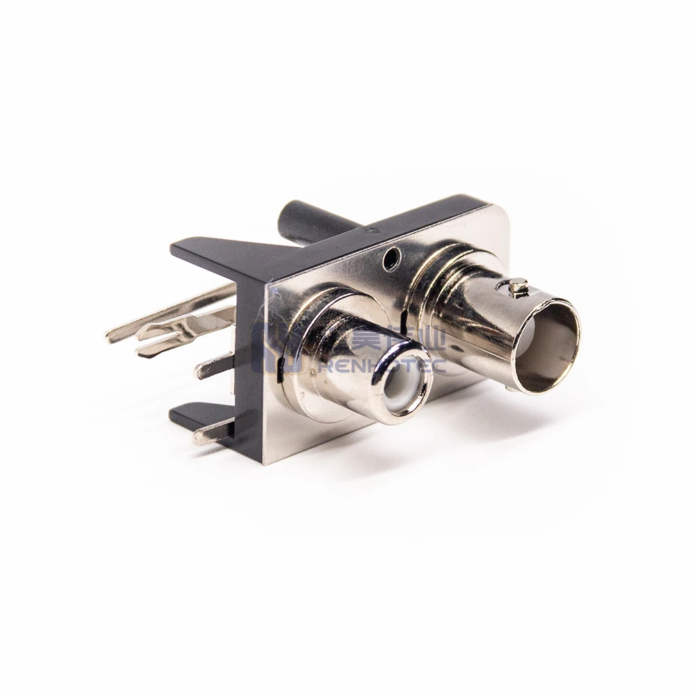 50ohm Right Angle 90 Degree Jack Female RCA to BNC Adapter