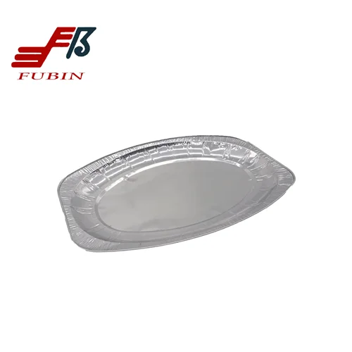 Reusable Large Aluminum Foil Platter Party Serving Trays Oven and Freezer Buffet Recyclable Trays