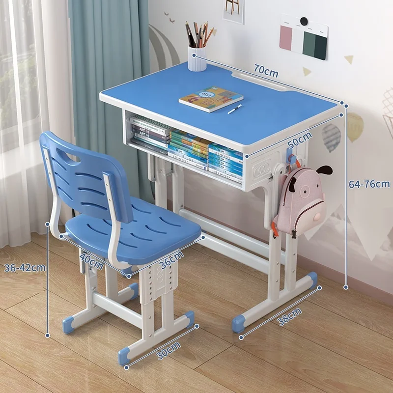 Bottom price biggest factory school student beautiful princess girl study or reading desk and simple chair set