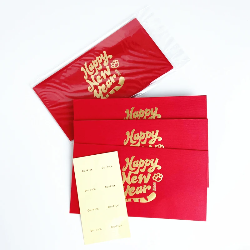 Custom 2023 Chinese new year red packets Chinese year of the rabbit red packets for packing money