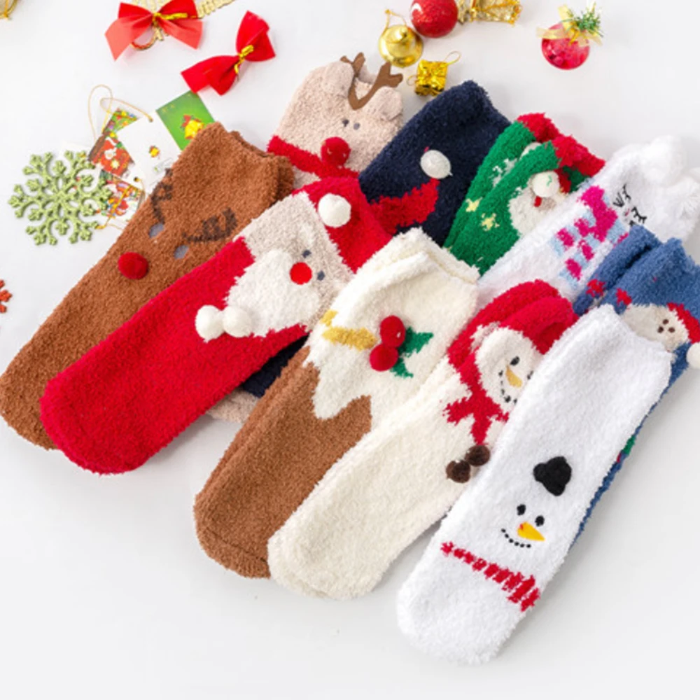 40g animal Baby socks cute silicone non-slip 0-3 years old cartoon coral fleece winter cold floor socks kids socks