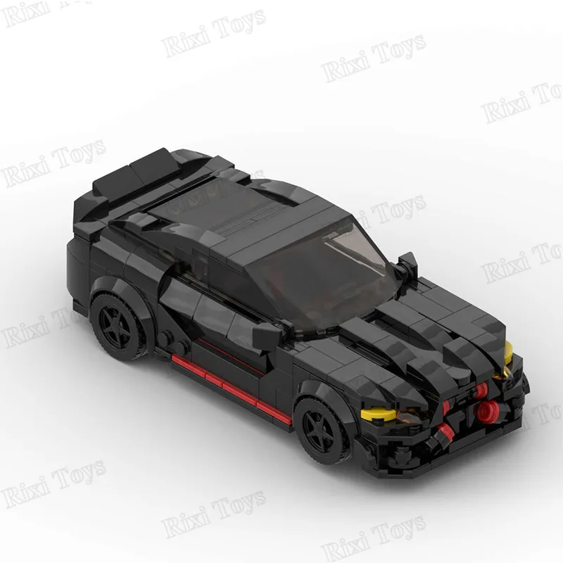 MOC Technic M4 CSL черный известный скоростной гоночный автомобиль модель автомобиля DIY Сборка игрушки Кирпичи Строительные блоки наборы