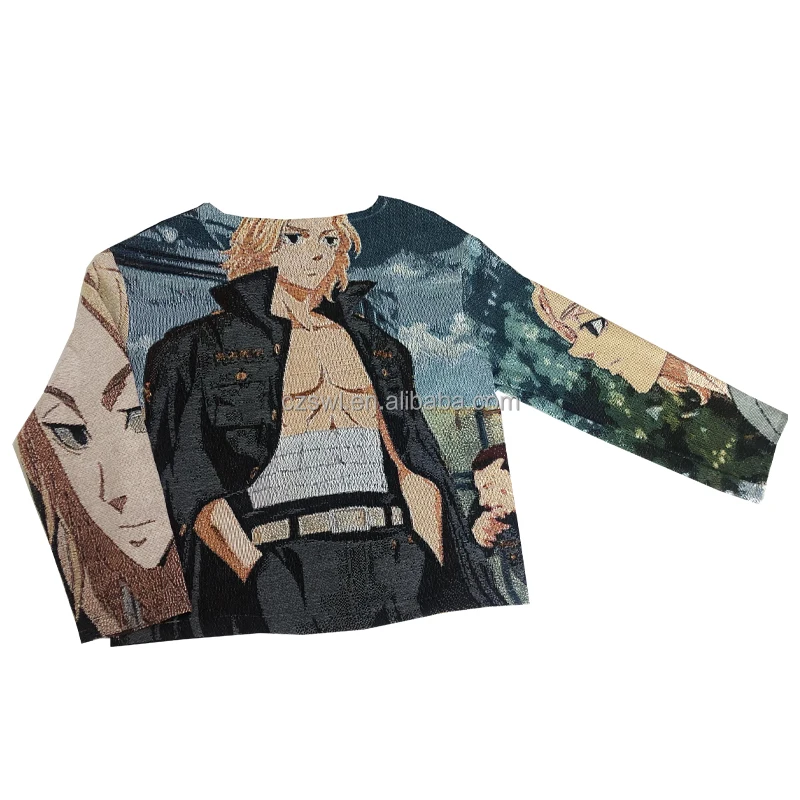 2021 High quality tapestry and price woven jacquard blanket  for sweater