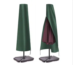 600D Oxford Cloth  PVC Coated Waterproof Dustproof  Outdoor Garden Umbrellas Parasol Cover With Zipper Parasol Cover