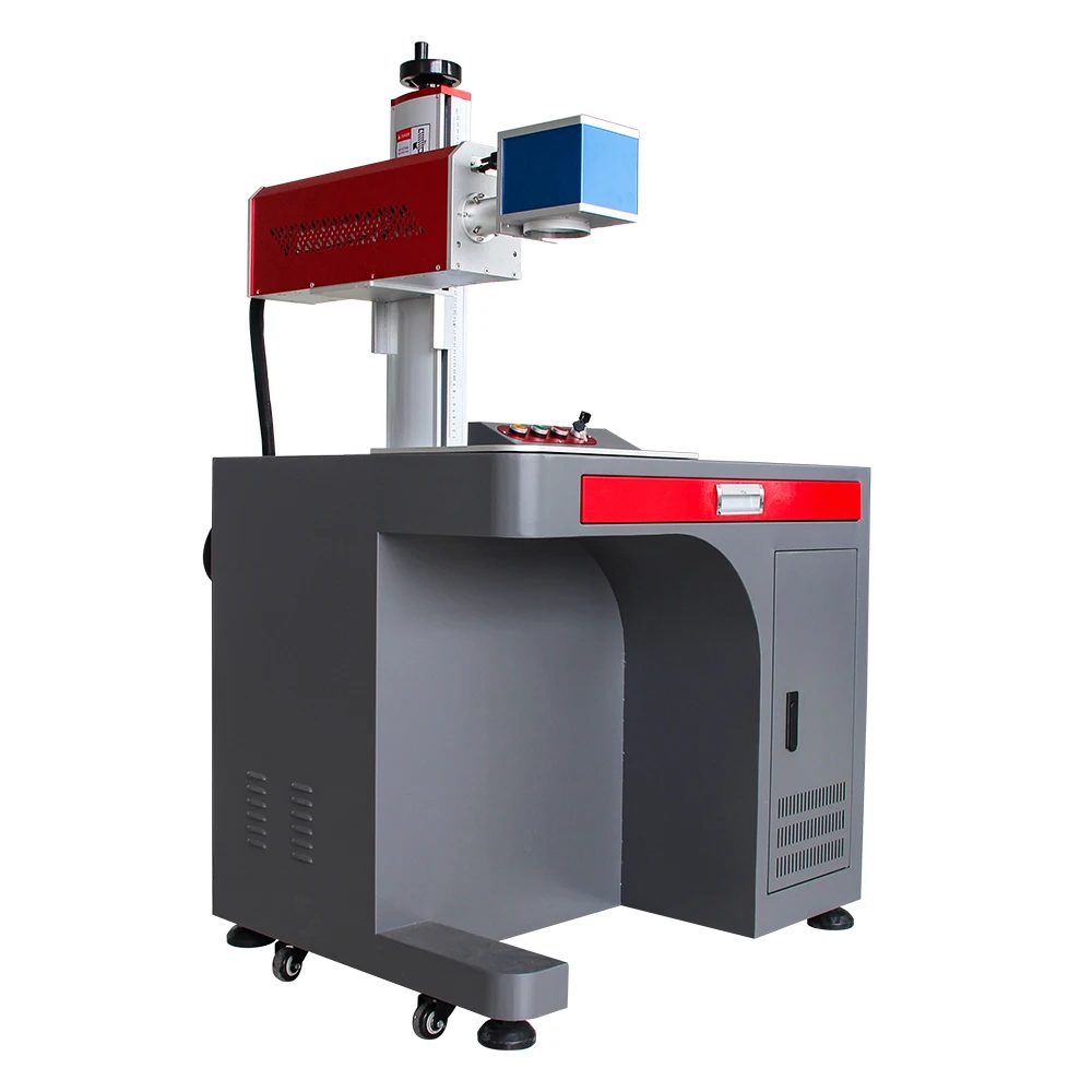 30W 50W 100W RF pvc id card acrylic laser printer laser marking machine caibinet laser marker