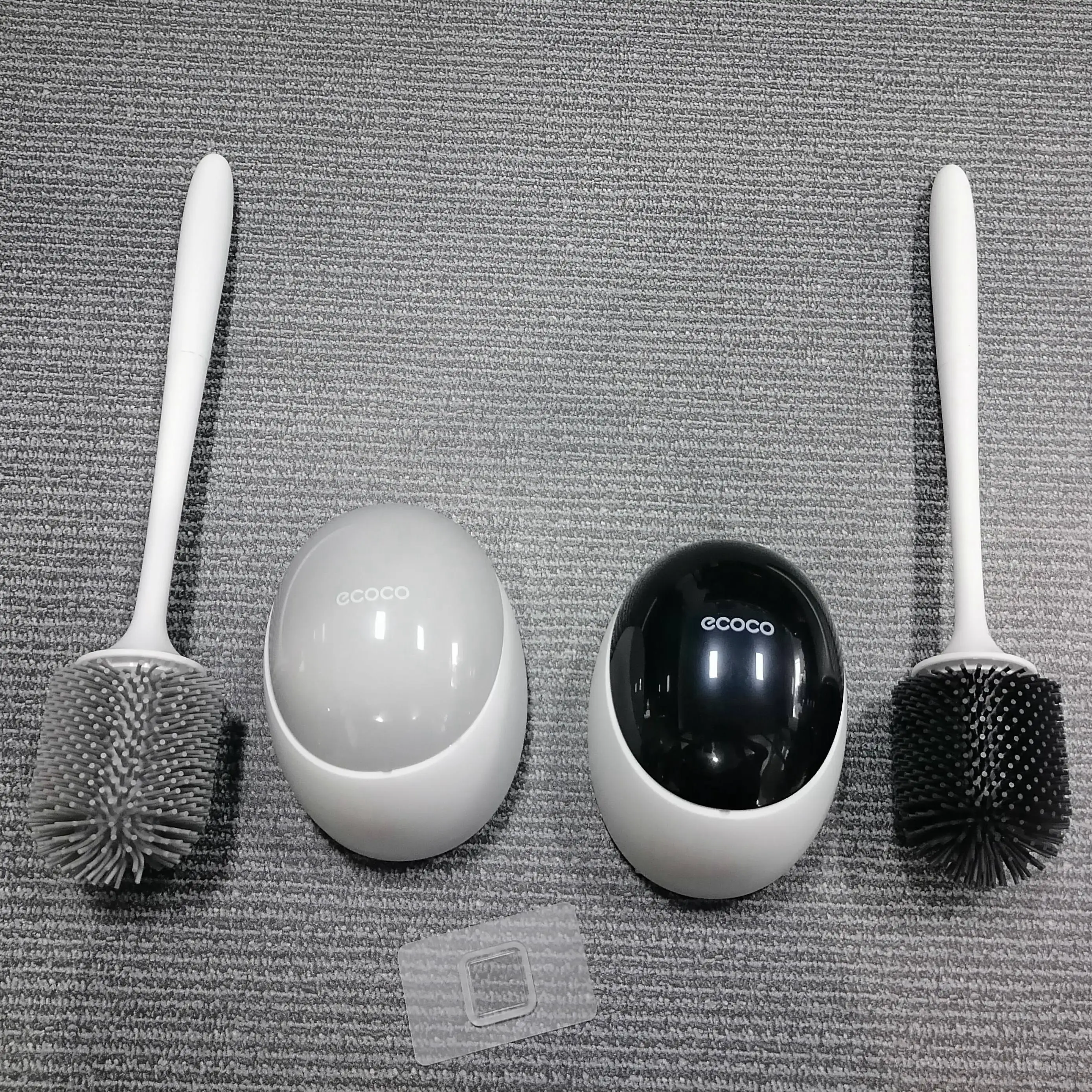 DS1256 Автоматическая открывающаяся закрывающаяся щетка для чистки туалета силиконовая и держатель сливающаяся настенная из термопластичной