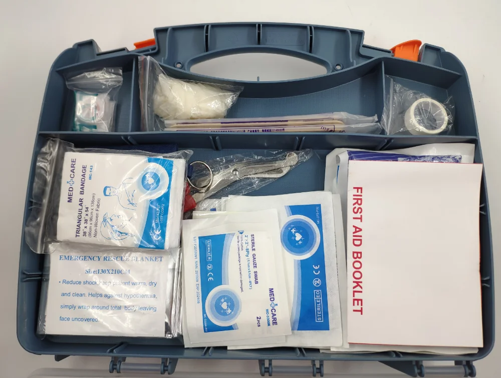 Saferlife NEW Double Sided  Opening tool box perfect hard case for Home & Workplace Safety first aid kit of 50 person