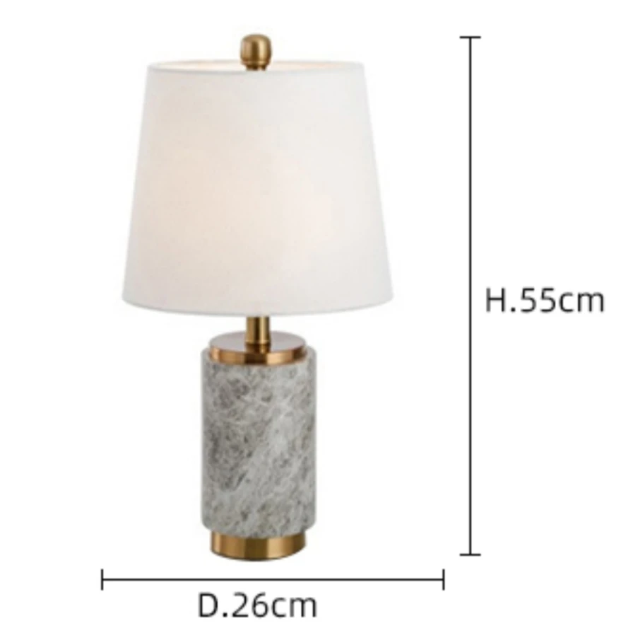 Nordic Light luxury postmodern minimalist bedroom living room study hotel restaurant designer decorative marble table lamp