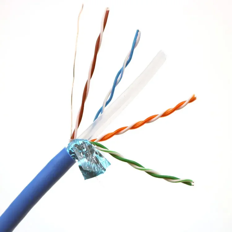 Кабель Cat6A Lan 1000 футов 305 м, спиральный кабель Cat5E/Cat6A/Cat7 Utp Ftp Cat6a с упаковочной коробкой