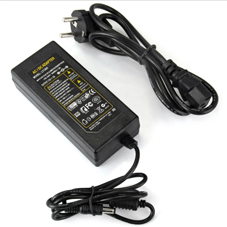 AC DC 12v 5a адаптер питания с сертификацией пользовательский штепсельная вилка входного сигнала ac110-220v Выход 5v 24v 1a 2a 3a 6a для светодиодного светильника