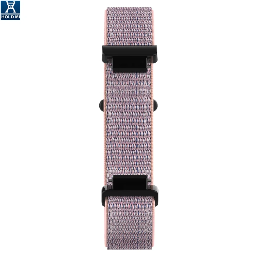 HOLDMI fashion style 70511 series Pink sand color nylon smart watch strap for fitbit inspire