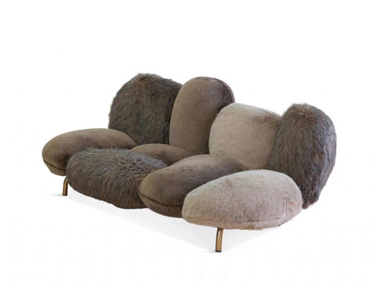 MEIJIA China High Quality Sectional Sofa Cute Shape Multicolor Plush Fabric Comfortable Soft Living Room Sofas