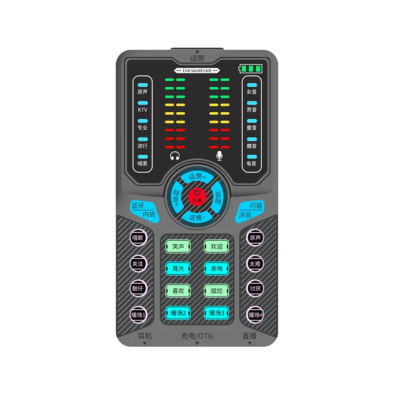 Двухканальное беспроводное 5 0 соединение профессиональный беспроводной студийный аудио интерфейс записи внешней звуковой карты в реальном времени