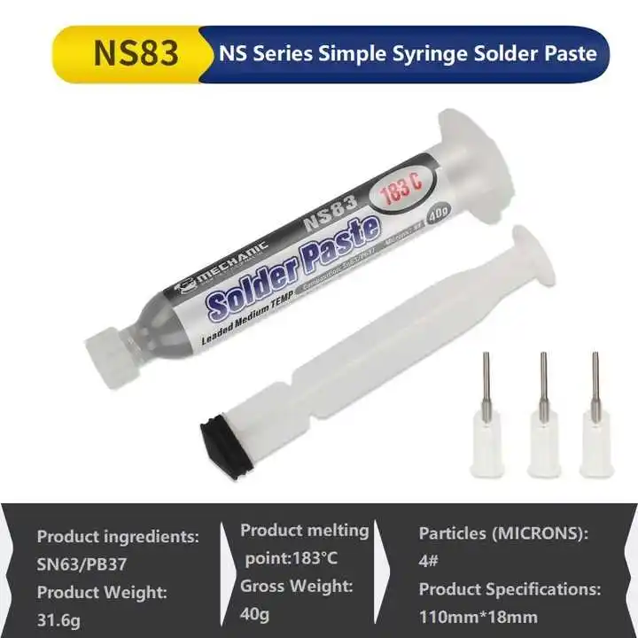 sell like hot cakes    Maintenance PCB Board Welding LED Medium/Low/High Temperature Solder Paste 63/37 Leaded Solder Paste
