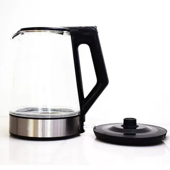 Factory Price Electric Glass Kettle Hot Water Fast Boiler Tea Maker Blue LED Light 1.7L Glass Kettle