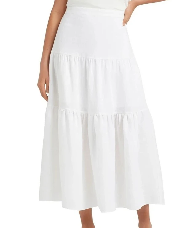 Wholesa Leladies Women Long White Skirt Maxi Skirt Winter Korean Skirt