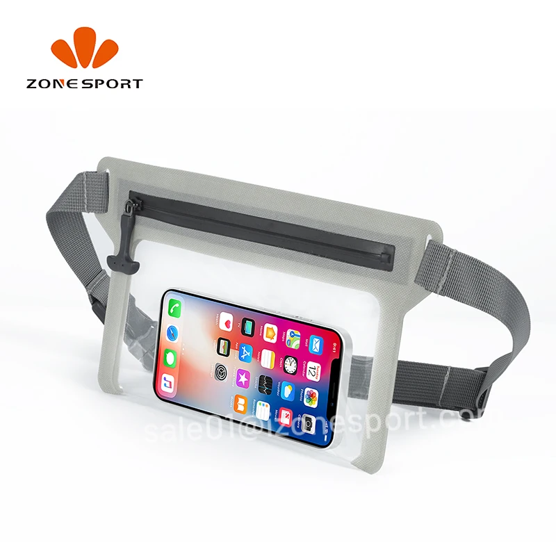 Universal Sealed Water Proof TPU Fanny Pack Underwater Waterproof Cell Phone Pouch Bag with Waist Belt