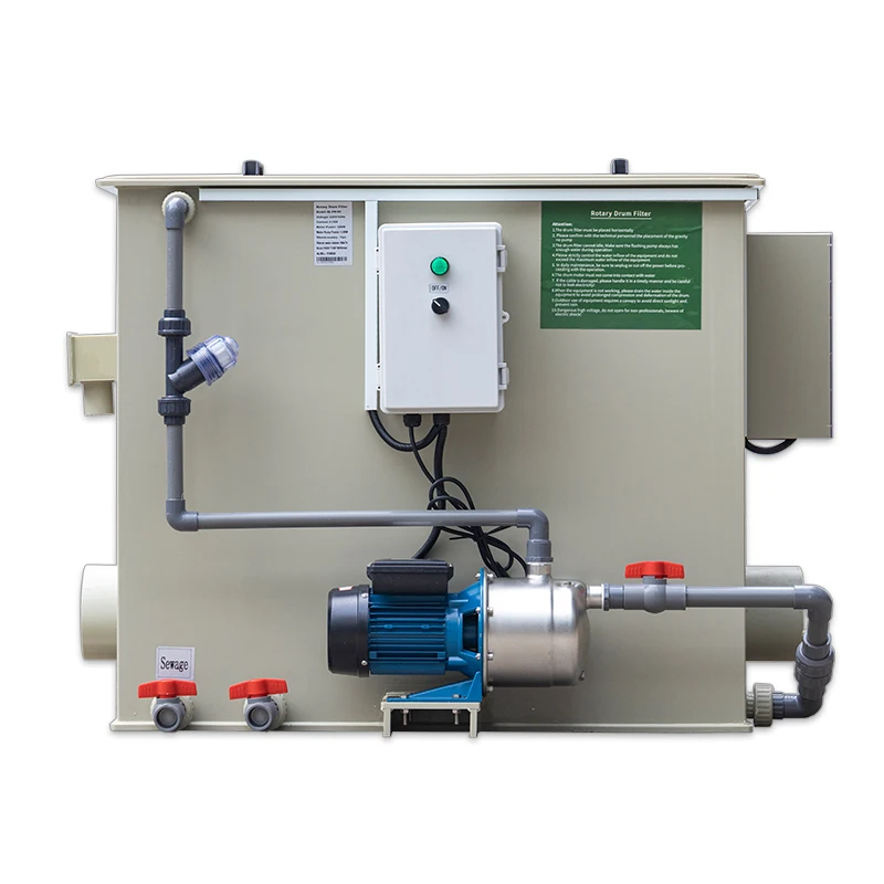 QihangRAS custom seawater rotating drum filter aquaculture fish pond water filter industrial rotary drum filter for fruit juice