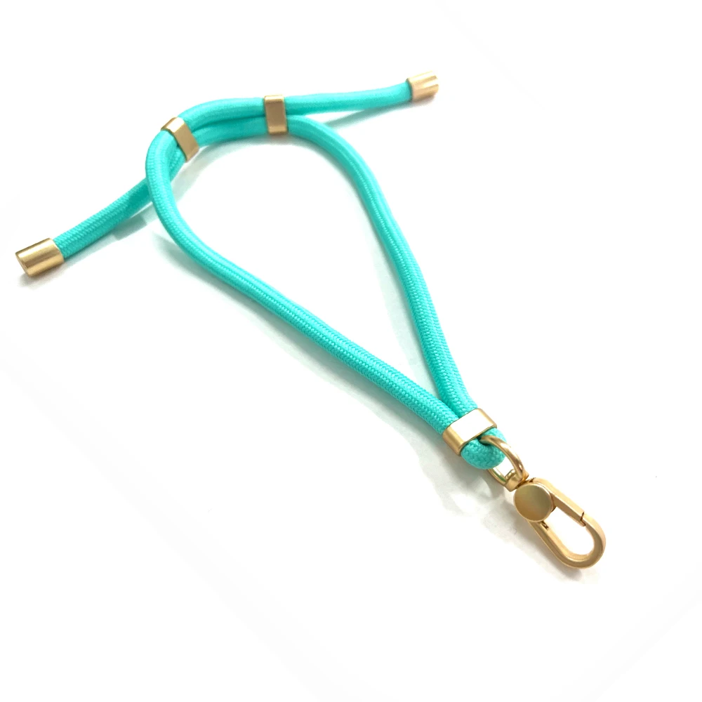 Adjustable Design Fashion Elastic Nylon Round Rope Hand Straps Duralble Multifunctional Lanyard Mobile Phone Wrist