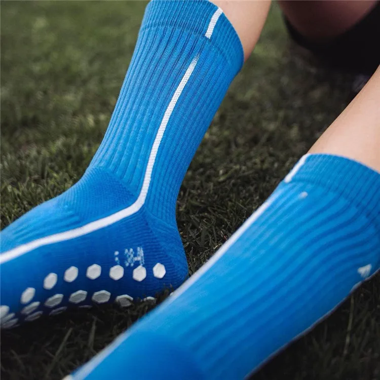 Classic Superior Non-slip Football Soccer Socks Athletic Sports Football Socks Silicone Grip Knee High Men Socks