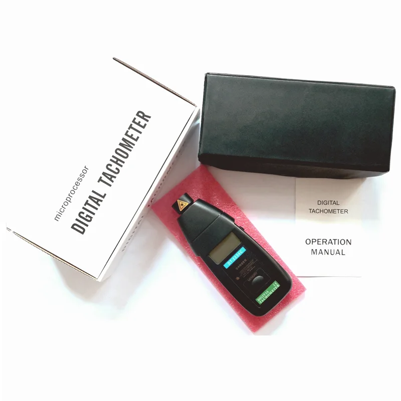 Digital Laser Photo Tachometer RPM Meter Pocket DT-2234C+ Non Contact Range 2.5 to 99999 RPM Tester speed measuring instruments