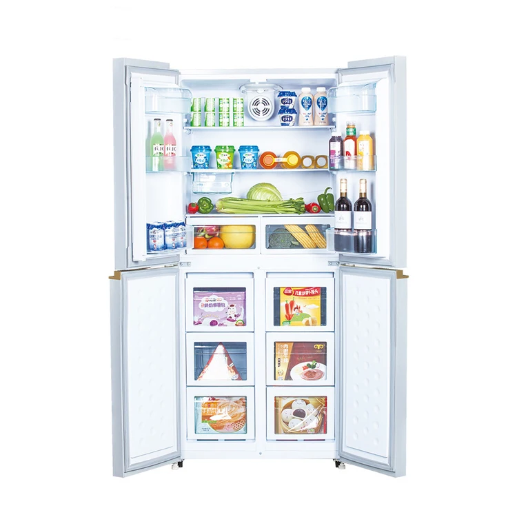 DC side by side  four doors luxury  418 liters Solar Fridge