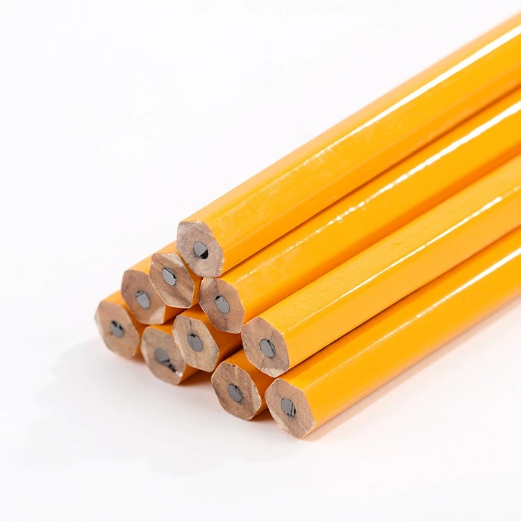 Premium Quality HB Yellow Log Holder Pencils With Erasers School Office Rubber Pencil For Writing Drawing Sketching