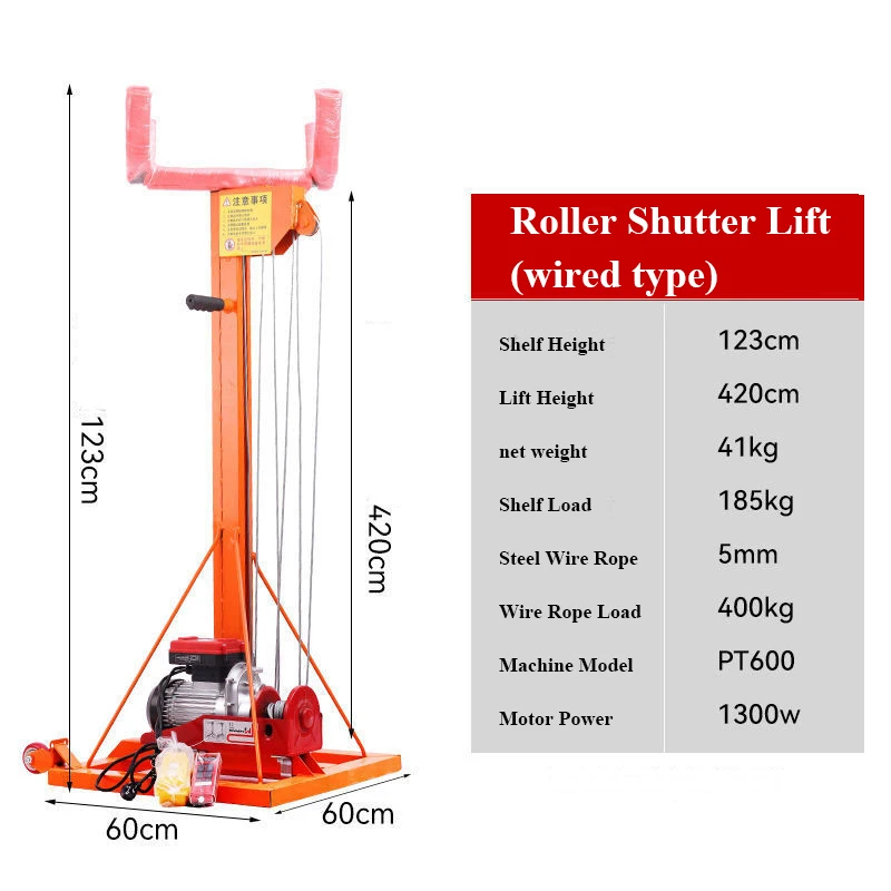 300kg Automatic Roller Shutter Doors Install Lifts Air Conditioners Lift