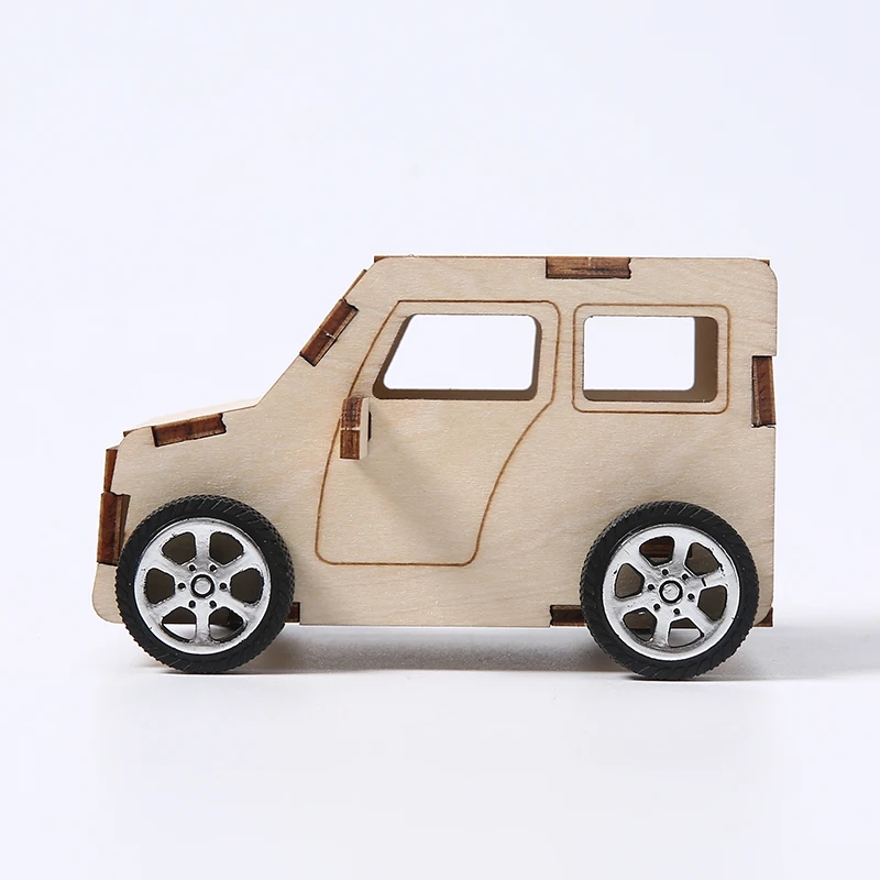 High quality Wooden Puzzle 3d Easy Wooden Assembled Car Craft DIY toy 3d wooden puzzle truck
