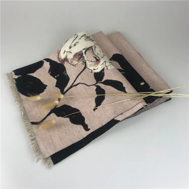 OEM ODM большой шарф из 100% шелка с начесом шарф шаль для женщин