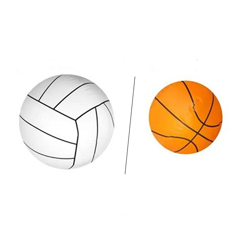 Swimming Game Toys Volleyball Net & Basketball Hoops Inflatable Pool Float Hoop Set