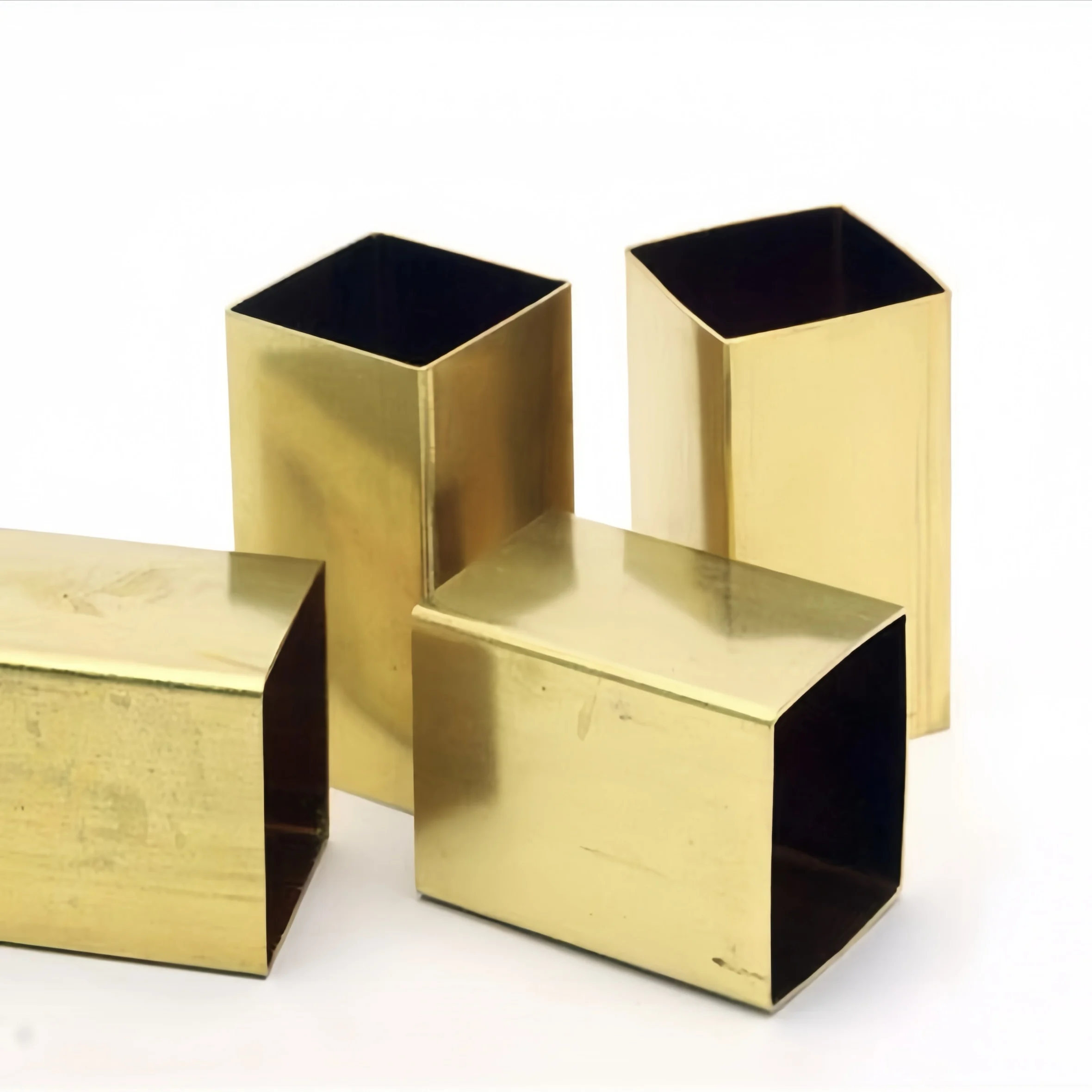 Чистая латунная квадратная труба и плоская трубка DIY Ювелирные изделия из металла с услугами резки сварки