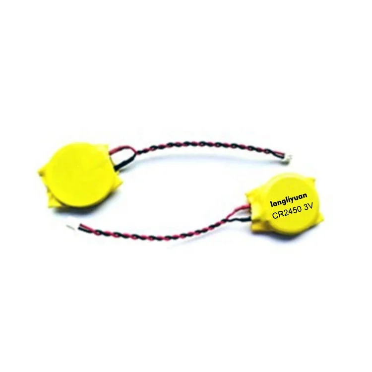 cr2450 3v lithium battery with wires and connector