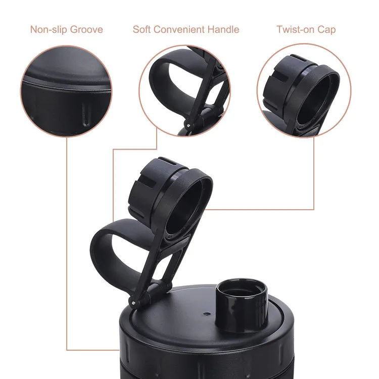 2022 Wholesale Eco Friendly Fitness Metal Blend Shaker Double Wall Stainless Steel Bottle Protein Shakers 600ml