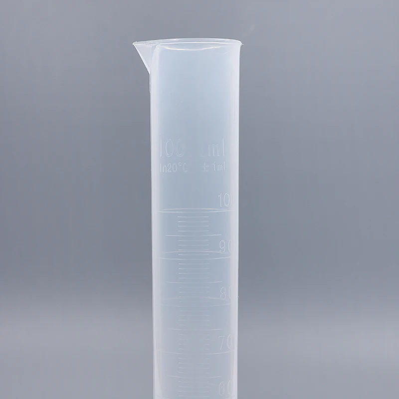 Laboratory cup plastic graduated 100ml 250ml measuring cylinder glass biology