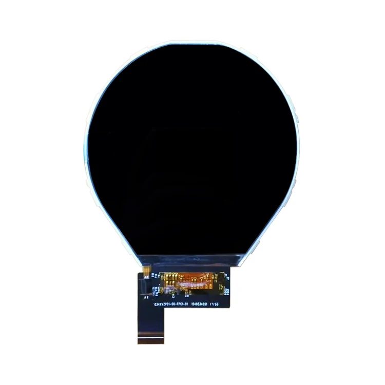 3.4inch 800*800 Round MIPI IPS TFT LCD Display 39Pin Circular 3.4inch LCD Screen Module TFT Touch Screen Factory Custom