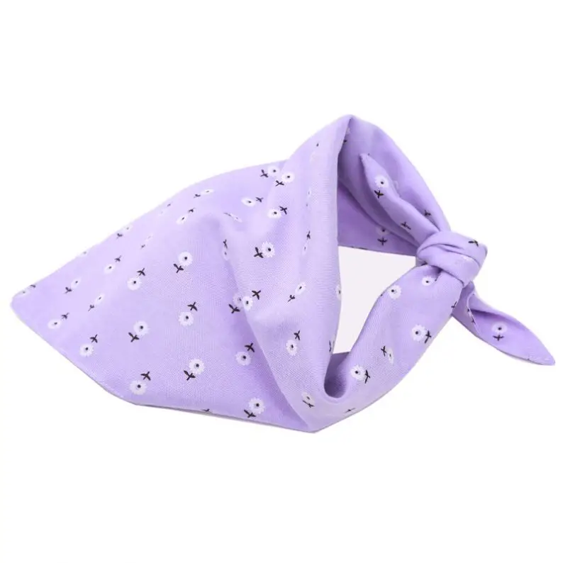 Delicate Appearance Colorful Buy Wholesale Custom Triangular Cotton Soft Printed Dog Scarf Bandana