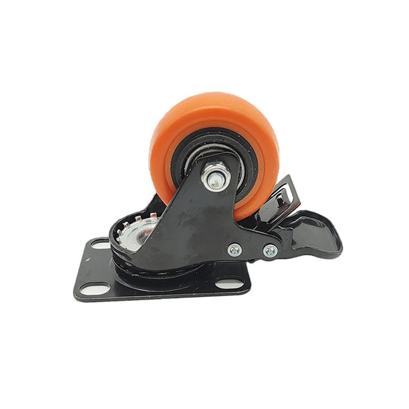 best selling low profile PU material noiseless stretcher cart medical caster wheels for hospital