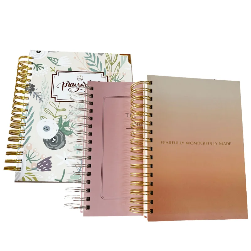 Hot Stamping Spiral YO Binding Notebook Logo Luxury Book Printing Planner Custom Personalised Journal Notebook A4 A5 Print