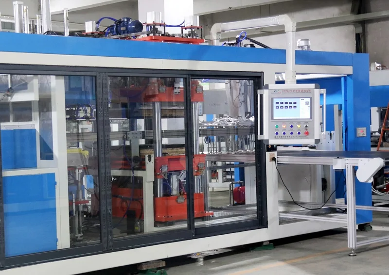 DB-72/76 Automatic 3-station plastic forming machine disposable dental vacuum forming machine