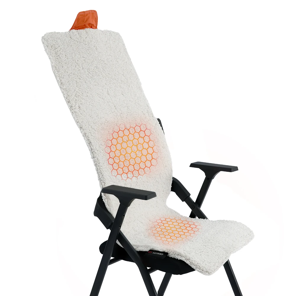 12v Polar Fleece Carbon Fiber Heated Seat Battery Powered Operated Heated Seats Electric Heating Heated Chair Pad