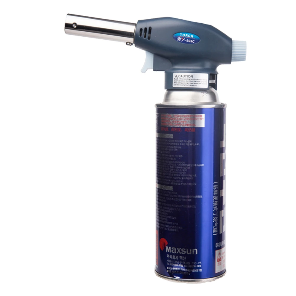 Auto Ignition Outdoor Camping White Mini Micro Butane Gas automatic Torch Lighter WS-503C