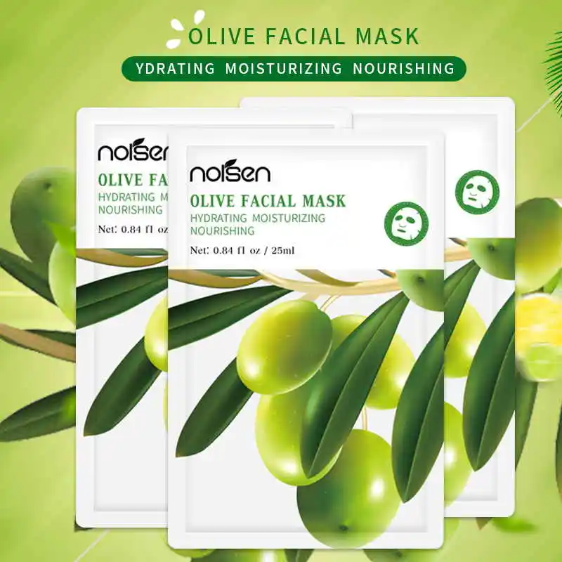 korean OEM hydrating eliminate skin allergies anti-oxidant delay aging prevent wrinkle olive extract china herbal facial mask